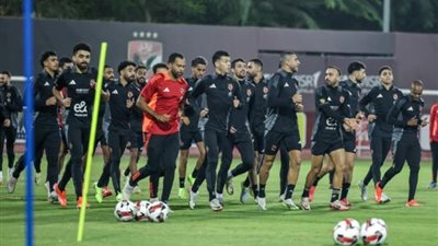 تفاصل مران الأهلي استعدادًا لمواجهة زد في الدوري