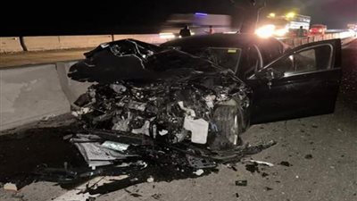 مصرع شخص وإصابة آخر في حادث تصادم سيارتين ملاكي بحدائق أكتوبر
