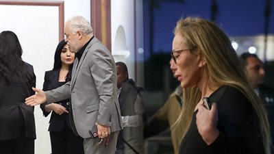 أشرف زكي وريهام سعيد يقدمان واجب العزاء في والدة مفيدة شيحة