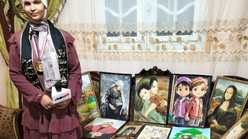 الطالبة ميادة عبدالله محرم من محافظة دمياط