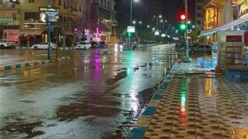 سقوط الأمطار بمطروح