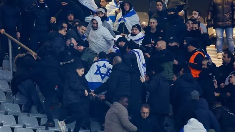 جمهور الاحتلال خلال مباراة فرنسا