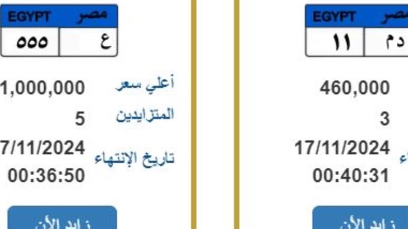 لوحات معدنية للتزايد عليها
