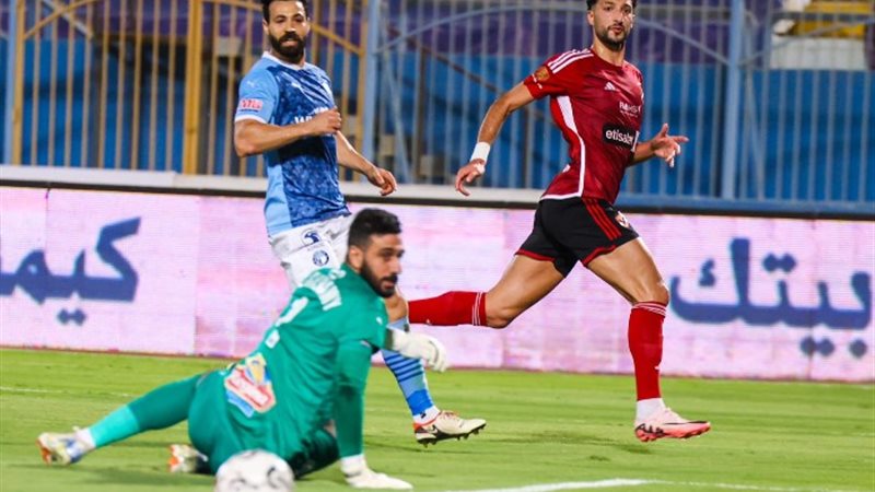 هدف وسام أبو علي في مرمي بيراميدز