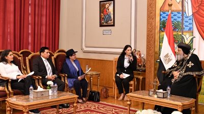 في ضيافة الكاتدرائية، البابا تواضروس الثاني يستقبل وزيرة خارجية بوليڤيا