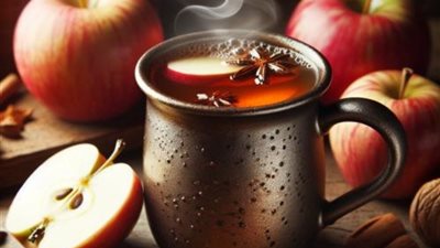 طريقة عمل مشروب التفاح بالقرفة بخطوات بسيطة