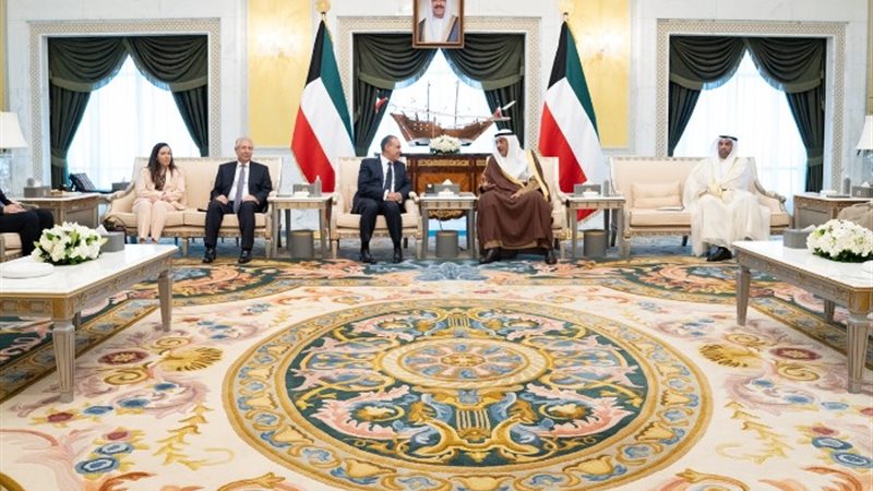 وزير الخارجية بدر عبد العاطي وولى العهد الكويتي
