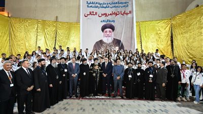 خلال عظة الأربعاء، البابا تواضروس يجتمع مع شعب كنيسة السيدة العذراء مريم ومارمينا