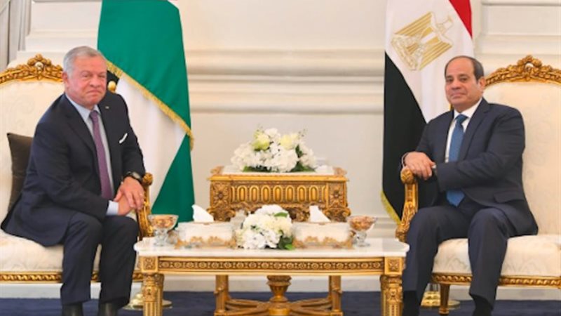 الرئيس عبدالفتاح السيسي والملك عبدالله الثاني