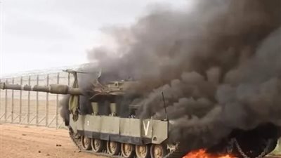 وسط تصعيد مستمر، استهداف دبابة «ميركافا» إسرائيلية في قطاع غزة