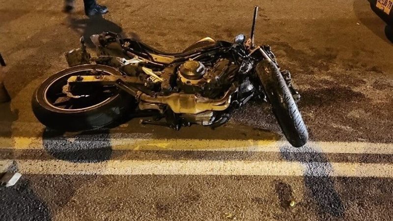 انقلاب دراجة نارية - أرشيفية
