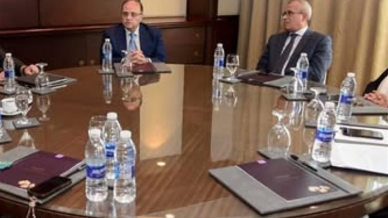 اجتماع بين رئيس هيئة الدواء المصرية ورئيس جمعية المعلومات ا