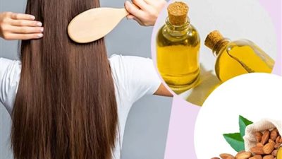 زيت اللوز الحلو وعلاقته في التخلص من قشرة الشعر وتغذيته