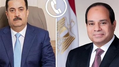 الرئيس السيسي يبحث مع رئيس وزراء العراق الأوضاع في سوريا