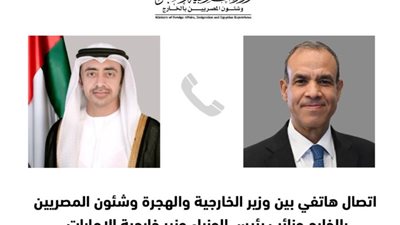 وزير الخارجية والهجرة يناقش الأوضاع في سوريا مع نظيره الإماراتي