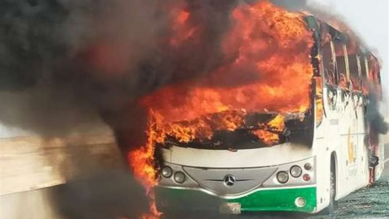 حريق أتوبيس - صورة أرشيفية