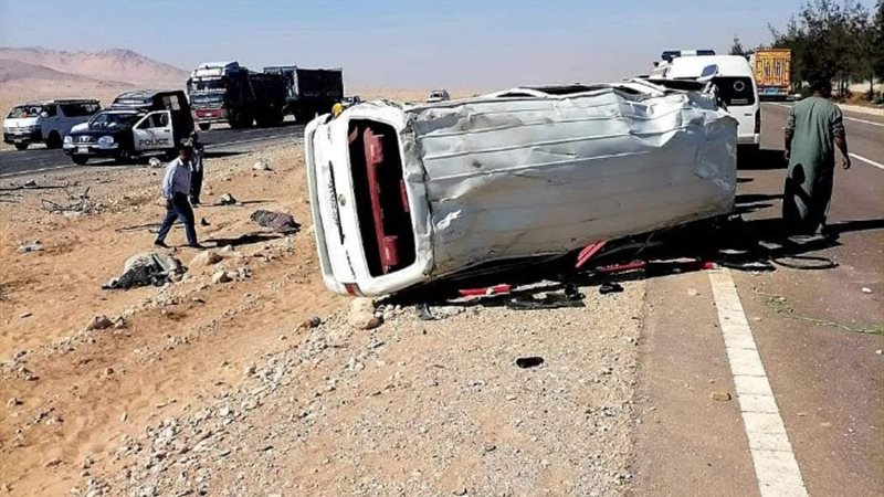 انقلاب ميكروباص - صورة أرشيفية