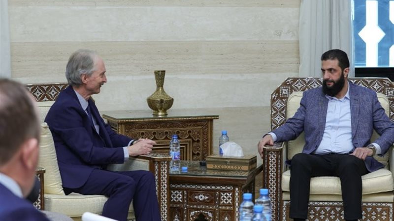 أحمد الشرع وجير بيدرسون