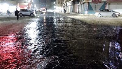 رصف شارعي الجمهورية والمحطة بكفر الشيخ