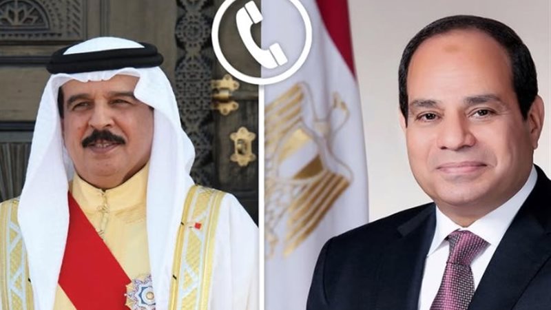 الرئيس السيسي وملك البحرين