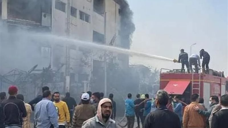 حريق مصنع - صورة أرشيفية