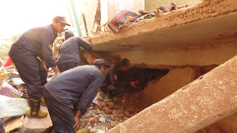 إنهيار سقف شقة أرشيفية