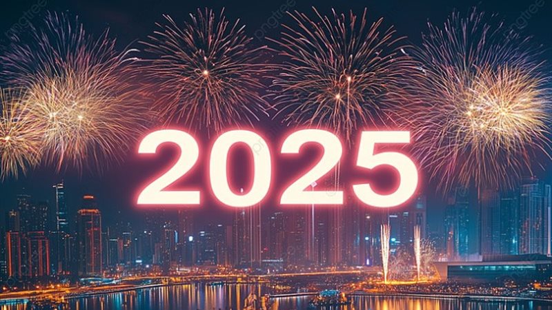 ألعاب نارية احتفالًا ب 2025