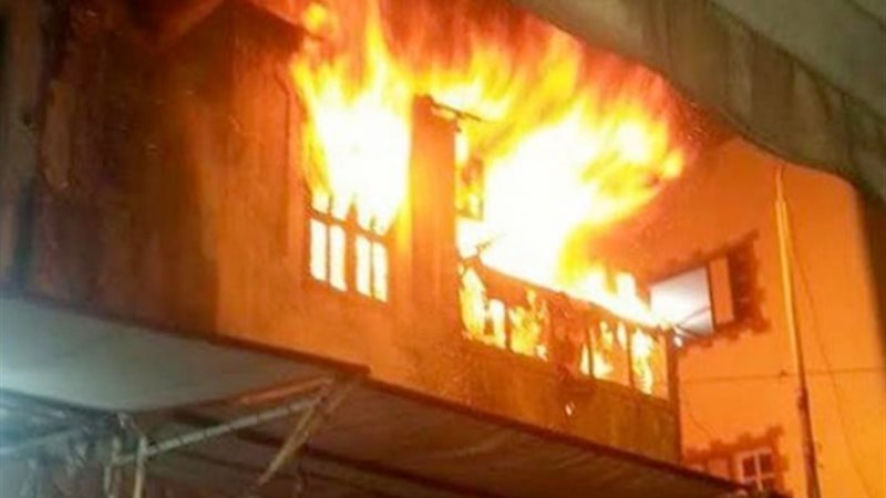 حريق شقة الإسكندرية