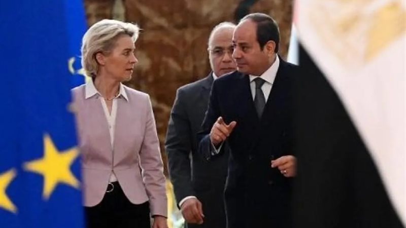 الرئيس السيسي مع المفوضة الأوروبية