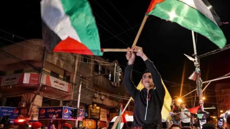 فرحة الفلسطينيين بوقف إطلاق النار