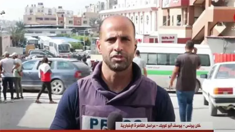 يوسف أبو كويك مراسل قناة القاهرة الإخبارية