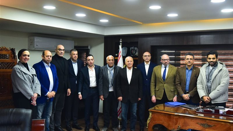 هاني أبوريدة مع مجلس إدارة الزمالك