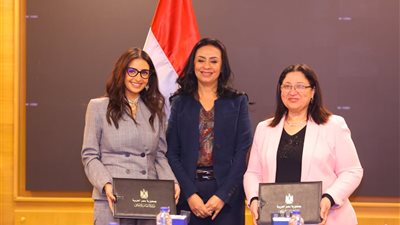 وزيرة التضامن تشهد توقيع بروتوكول تعاون مع مؤسسة ساويرس للتنمية