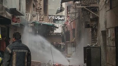 مصرع شخص وإصابة آخرين إثر انفجار «كمبروسر» داخل مركز صيانة بالهرم