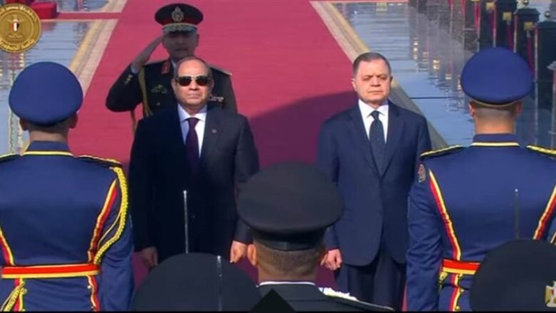 الرئيس السيسي خلال الاحتفال