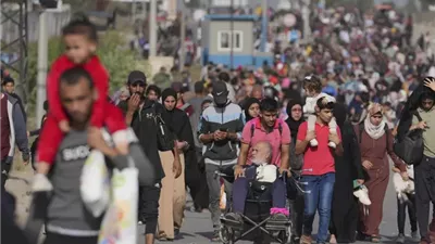 وحدات أمريكية تتولى تفتيش النازحين العائدين من الجنوب لشمال غزة