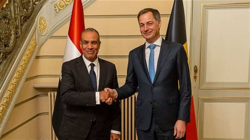 وزير الخارجية مع رئيس الوزراء البلجيكي