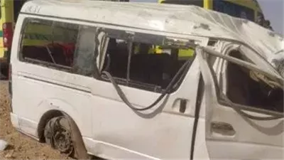 17 إصابة.. «ميكروباص» يصطدم بعمود إنارة في الشرقية