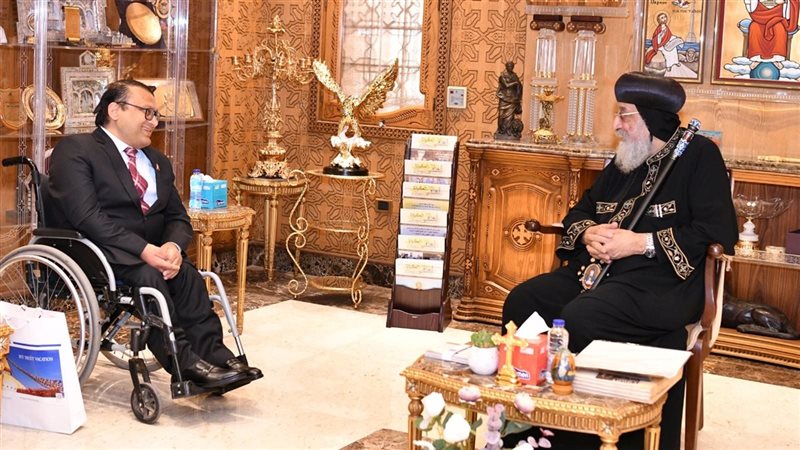 البابا تواضروس وسفير نيبال بالقاهرة 