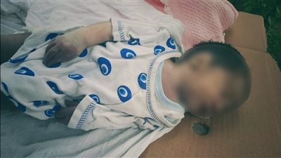 طفلة سفاح .. تركتها أمها أمام مسجد فى أوسيم خوفا من الفضيحة 