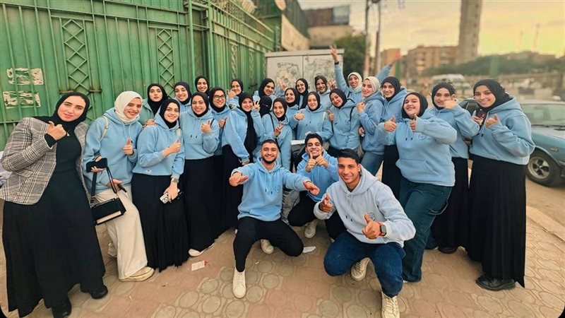 طلاب الدفعة 40 بقسم إعلام جامعة الزقازيق