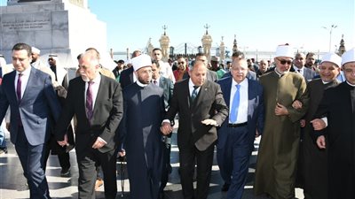 محافظ بورسعيد يستقبل المفتي ووزير الأوقاف وقادة الصوفية