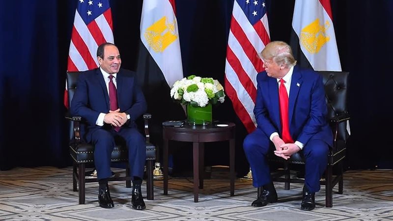 الرئيس عبد الفتاح السيسي وترامب