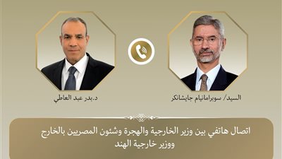 وزير الخارجية يبحث مع نظيره الهندي سبل تعزيز التعاون المشترك