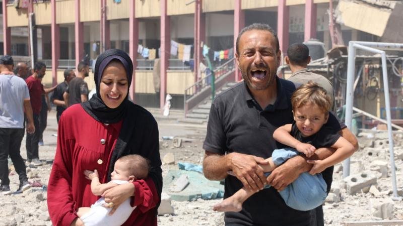 معاناة الفلسطينيين في غزة 