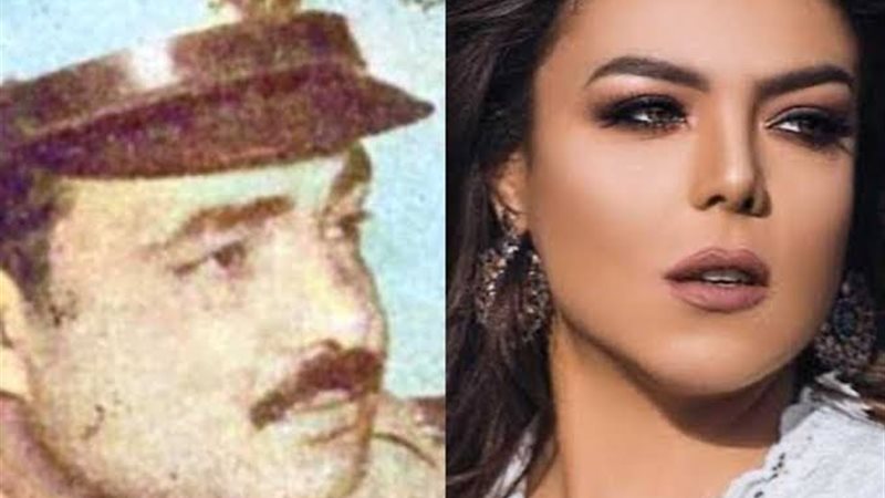 الفنانة ناهد السباعي وجدها عبد المنعم السباعي  