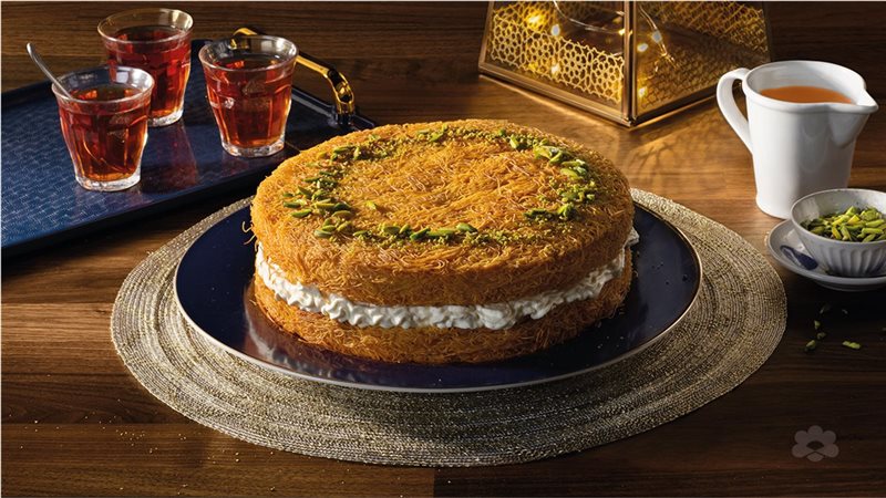 الكنافة بالقشطة