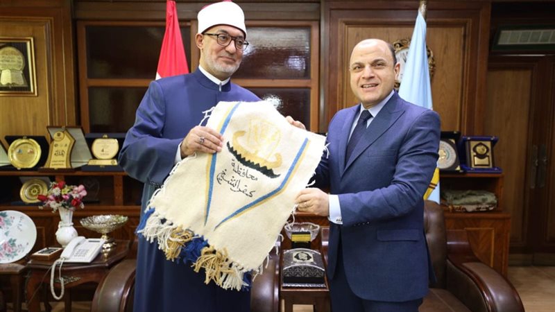 محافظ كفر الشيخ ومفتي الديار المصرية