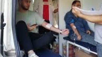 الإسكندرية تتضامن مع القضية الفلسطينية بحملة تبرع بالدم للمصابين