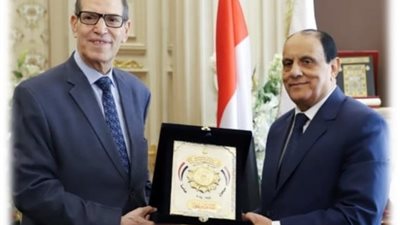 رئيس مجلس القضاء الأعلى يستقبل رئيس هيئة النيابة الإدارية وعدد من قياداتها